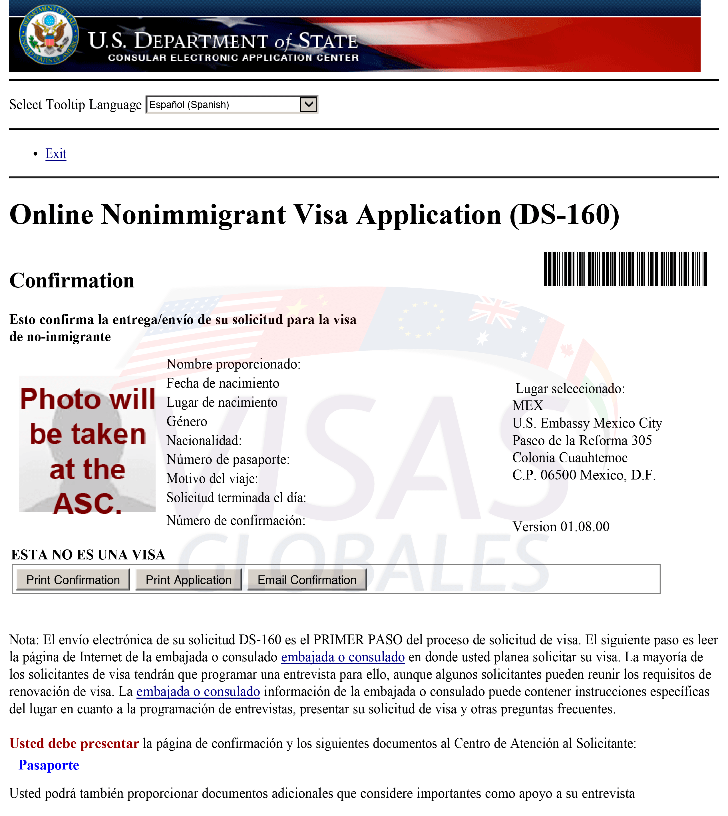 Modelo De Carta De Autorizacion Requisitos Para Visa Americana De ...